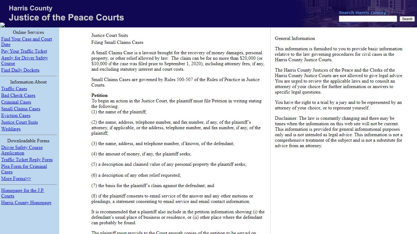 Filing Civil Cases - Harris County Courts